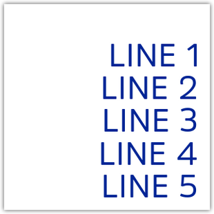 5-Line General Information Sign