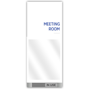 Meeting Room Identification With Window And In Use/Not In Use Slider