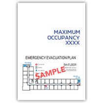 Holiday Inn Express 2018 - Meeting Room Maximum Occupancy With Evacuation Insert