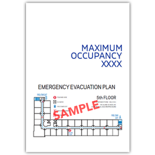 Meeting Room Maximum Occupancy With Evacuation Insert