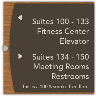 6-Line Directional W/ No Smoking
