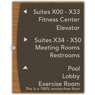9-Line Directional W/ No Smoking
