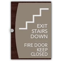 Homewood Suites - Exit Stair Down - Fire Door Keep Closed