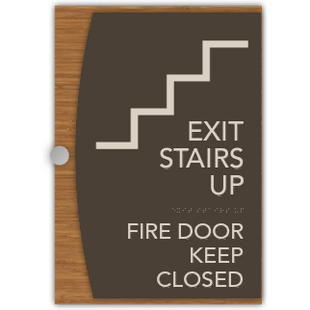 Exit Stair Up - Fire Door Keep Closed