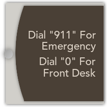 Homewood Suites - EMERGENCY PHONE