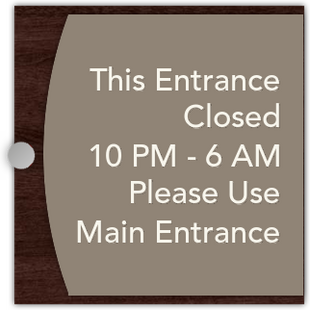 THIS ENTRANCE CLOSED