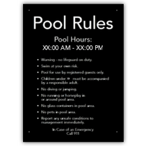 Homewood Suites - POOL RULES