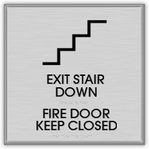 Marriott - Exit Stair Down – Fire Door Keep Closed