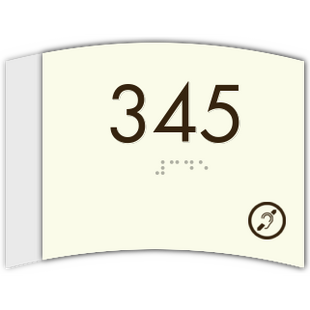 Room Number W/Hearing Impaired Symbol