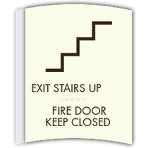 Quality Inn - Stairs Up-Fire Door Keep Closed