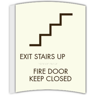 Stairs Up-Fire Door Keep Closed