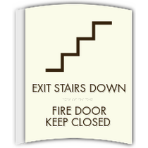 Quality Inn - Stairs Down-Fire Door Keep Closed