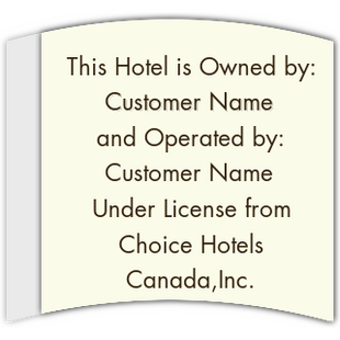 Owner/Operator Plaque Version 2- Canada