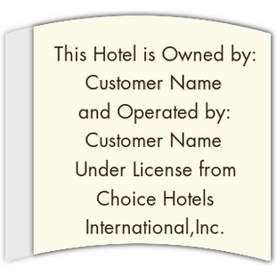 Owner/Operator Plaque -Version 2