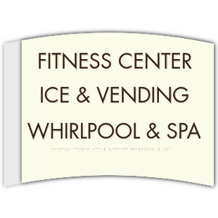 3-Line Common  Room Large Sign