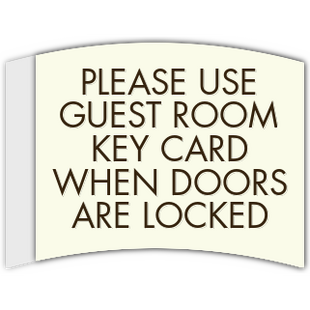 Use Key Card For Entry