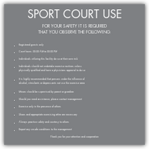 Residence Inn - Sport Court Rules