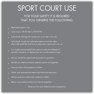 Sport Court Rules