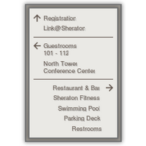 Sheraton - Large Public space directional