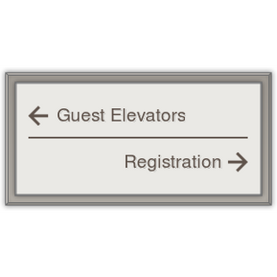 Small Public Space directional sign