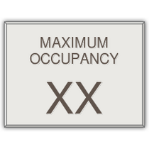 Sheraton - Maximum Occupancy sign