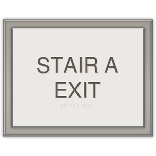 Stair ID sign