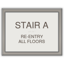 Sheraton - Stair ID sign