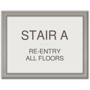 Stair ID sign