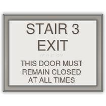 Sheraton - Stair ID sign