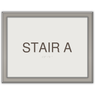 Stair ID sign