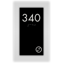 Sleep Inn - Room Number W/Hearing Impaired Symbol