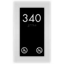 Sleep Inn - Room Number W/Non Smoking & Handicap Symbol