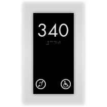 Sleep Inn - Room Number W/ Handicap & Hearing Impaired Symbol