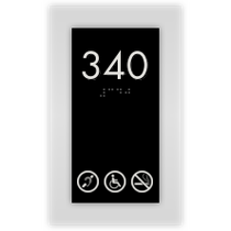 Sleep Inn - Room Number W/ Non Smoking,Handicap & Hearing Impaired Symbol