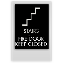 Sleep Inn - Stairs - Fire Door Keep Closed