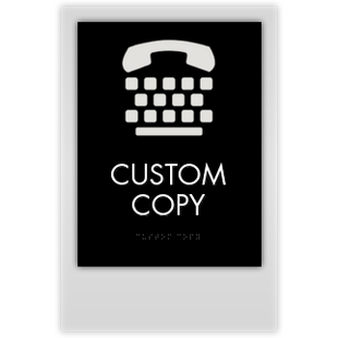 Custom 2-Line Sign W/ Symbol