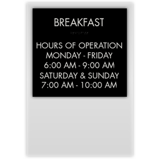 Breakfast Area Hours Of Operation