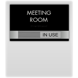 Meeting Room With In Use Slider