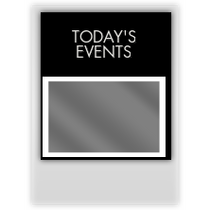 Sleep Inn - Today's Events W/ Insert Window