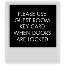Sleep Inn - Use Key Card For Entry