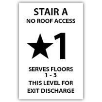 Spindle - Standard Stair &amp; Level Indicator - Exit Level