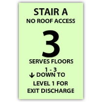 Spindle - Photo-luminescent Stair &amp; Level Indicator