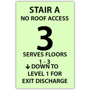 Photo-luminescent Stair & Level Indicator