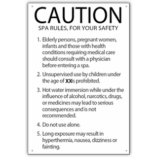Spa Rules (Meets CA Compliance)