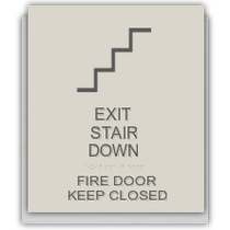 Springhill Suites - Exit Stair Down – Fire Door Keep Closed