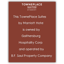 TownePlace Suites - Owner / Operator Plaque