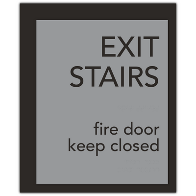 Best Western Contemporary - Exit Stairs - Fire Door Keep Closed