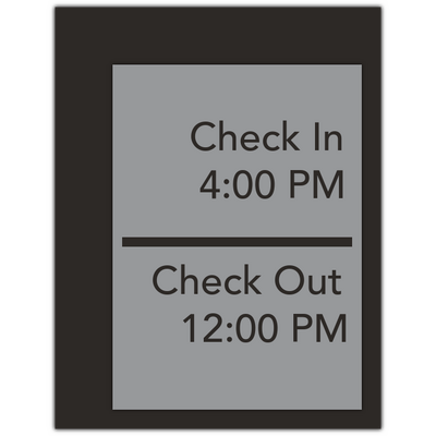 Best Western Contemporary - Check In/Out Hours or 4-Line General Information
