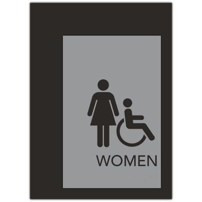 Women's Restroom With Handicap Symbol