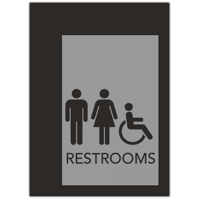 Unisex Restroom With Handicap Symbol